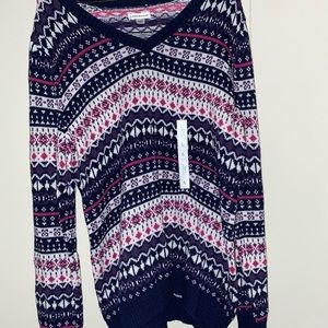 Croft & Barrow V-neck Knit Sweater Size L